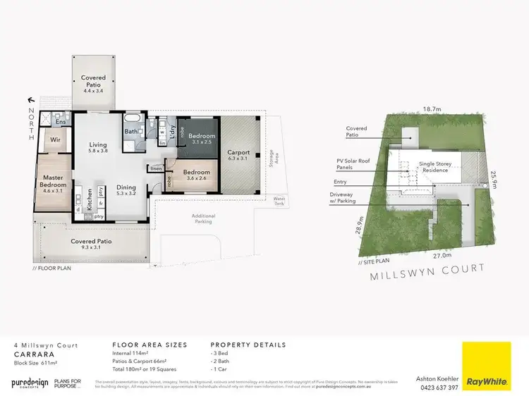 Floorplan of Homely house listing, 4 Millswyn Court, Carrara QLD 4211