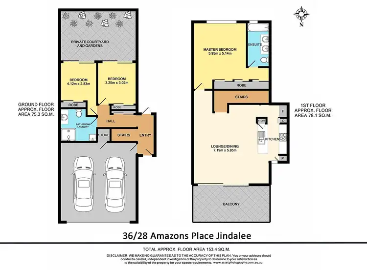 Floorplan of Homely townhouse listing, 36/28 Amazon's Place, Jindalee QLD 4074