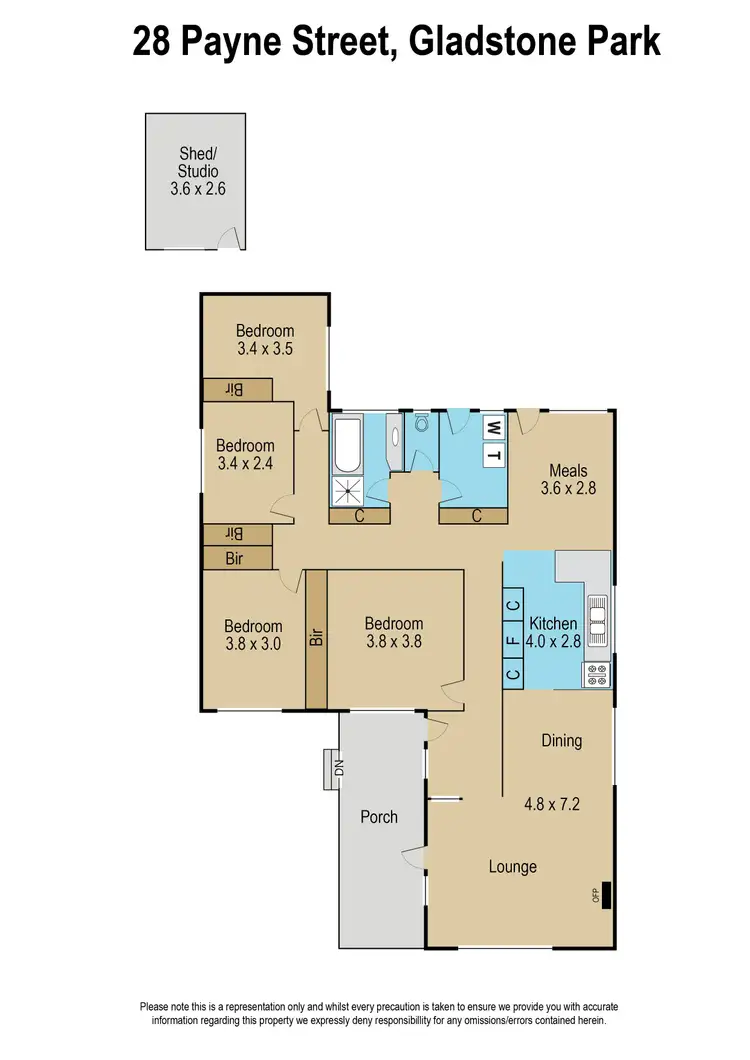 Floorplan of Homely house listing, 28 Payne Street, Gladstone Park VIC 3043