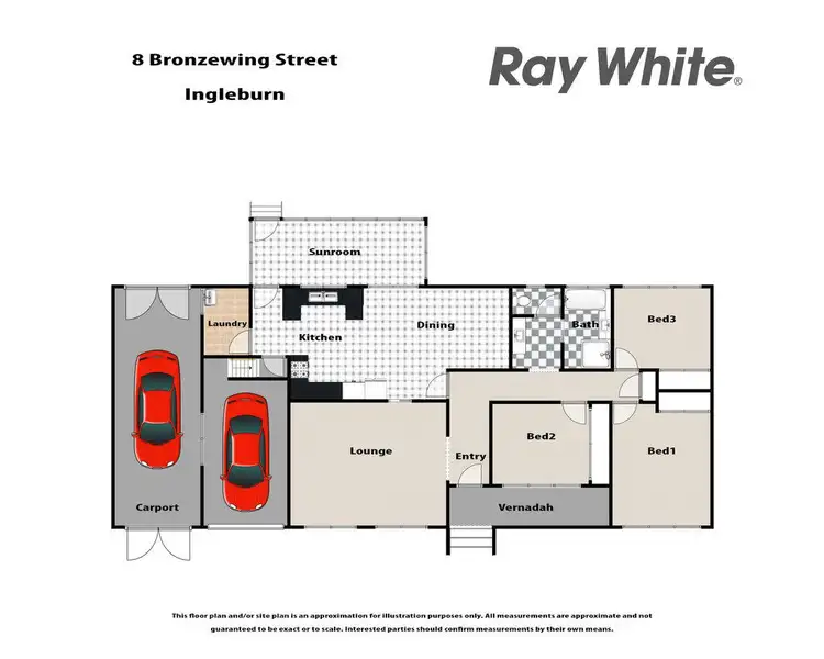Floorplan of Homely house listing, 8 Bronzewing Street, Ingleburn NSW 2565