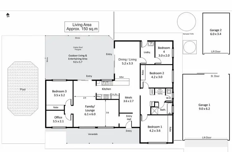 Floorplan of Homely house listing, 2 Fairway Avenue, Barmera SA 5345