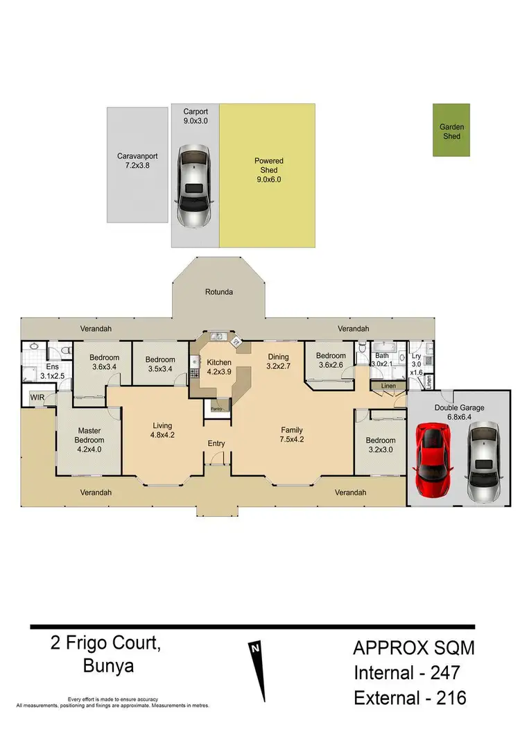 Floorplan of Homely house listing, 2 Frigo Court, Bunya QLD 4055