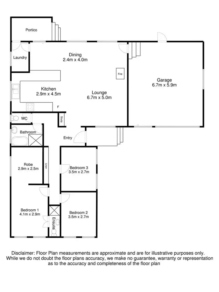 Floorplan of Homely house listing, 6 Tweed Crescent, Mount Gambier SA 5290