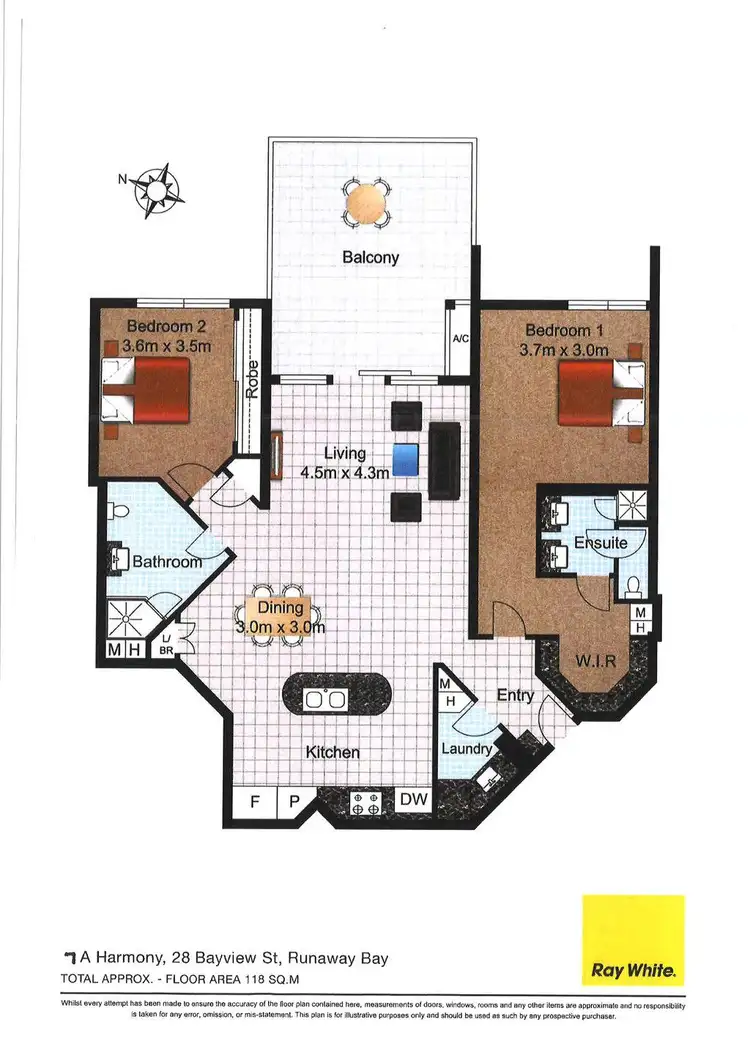 Floorplan of Homely unit listing, 74/20-28 Bayview Street, Runaway Bay QLD 4216