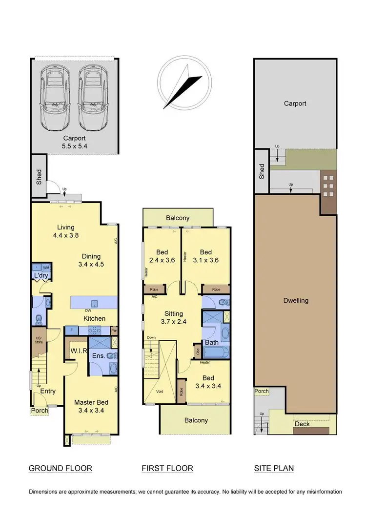 Floorplan of Homely townhouse listing, 8 Stellar Place, Bundoora VIC 3083