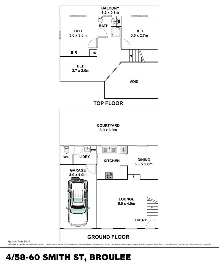Floorplan of Homely townhouse listing, 4/58 Smith Street, Broulee NSW 2537