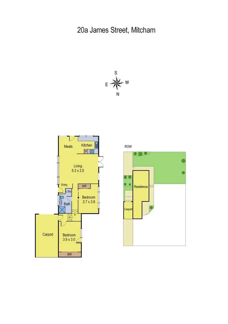 Floorplan of Homely unit listing, 2/20 James Avenue, Mitcham VIC 3132