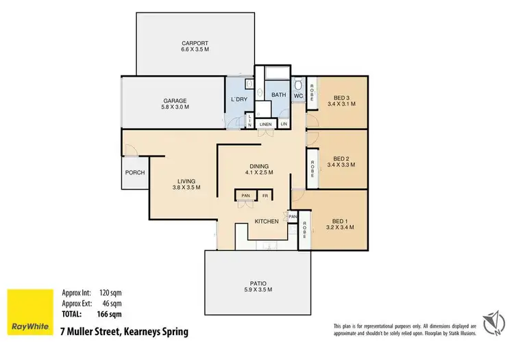Floorplan of Homely house listing, 7 Muller Street, Kearneys Spring QLD 4350