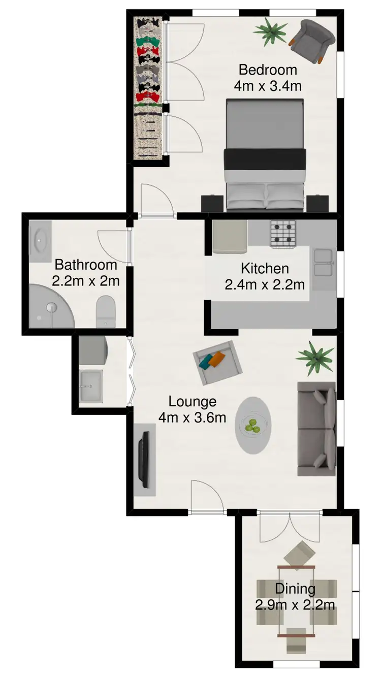 Floorplan of Homely apartment listing, 5/263 Gregory Terrace, Spring Hill QLD 4000