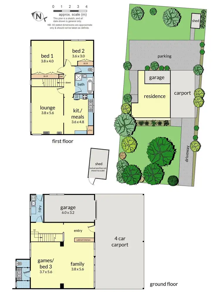 Floorplan of Homely house listing, 1 True Avenue, Carrum VIC 3197