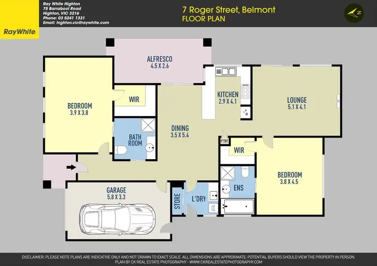 Floorplan of Homely house listing, 7 Roger Street, Belmont VIC 3216