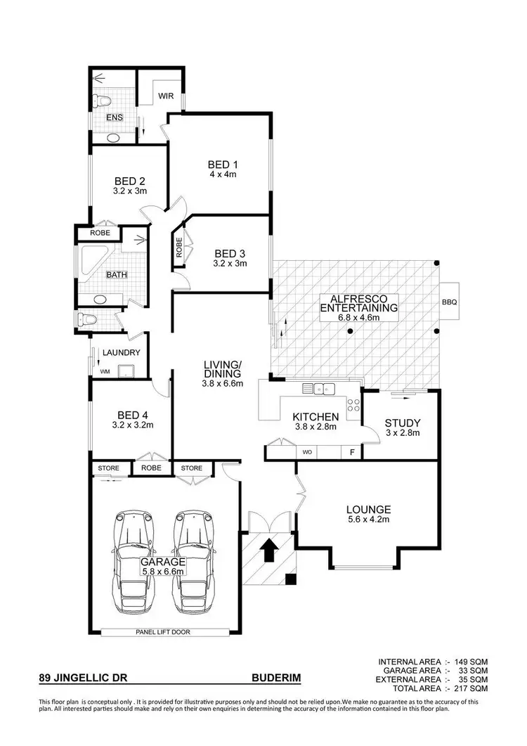 Floorplan of Homely house listing, 89 Jingellic Drive, Buderim QLD 4556