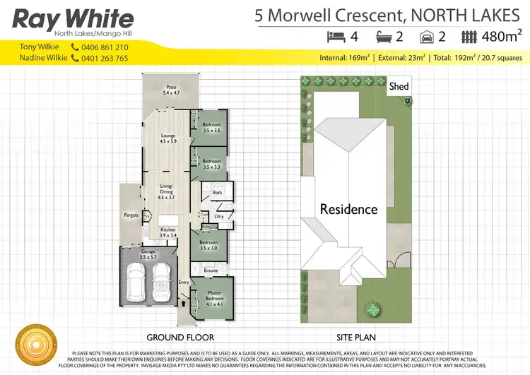 Floorplan of Homely house listing, 5 Morwell Crescent, North Lakes QLD 4509