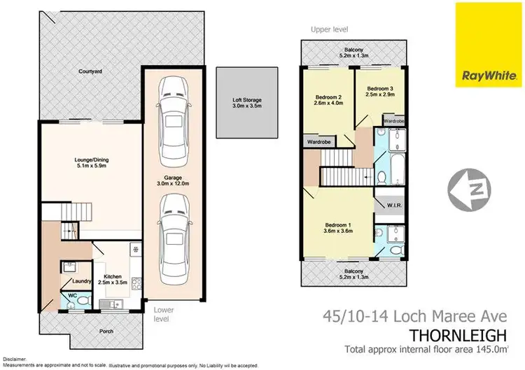 Floorplan of Homely townhouse listing, 45/10-14 Loch Maree Avenue, Thornleigh NSW 2120