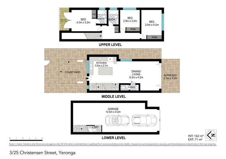 Floorplan of Homely townhouse listing, 3/25 Christensen Street, Yeronga QLD 4104