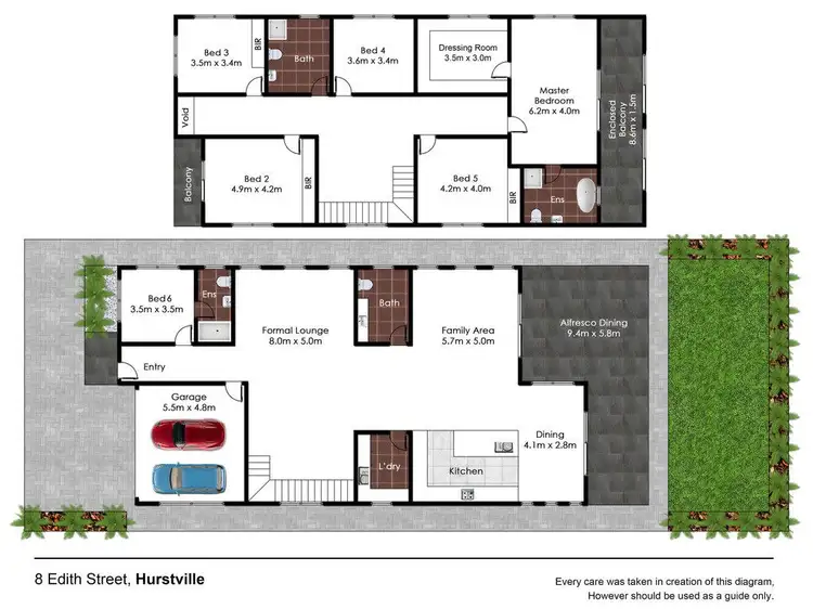 Floorplan of Homely house listing, 8 Edith Street, Hurstville NSW 2220