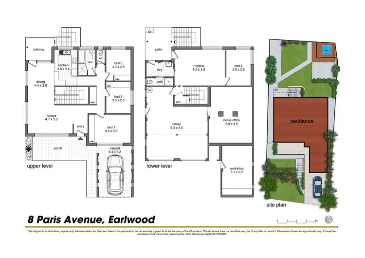 Floorplan of Homely house listing, 8 Paris Avenue, Earlwood NSW 2206