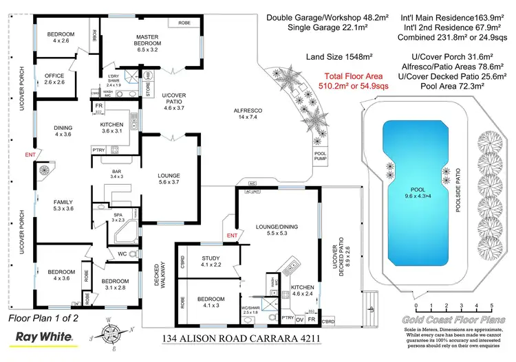 Floorplan of Homely house listing, 134 Alison Road, Carrara QLD 4211