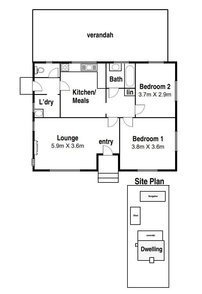 Floorplan of Homely house listing, 42 Wood Street, Preston VIC 3072