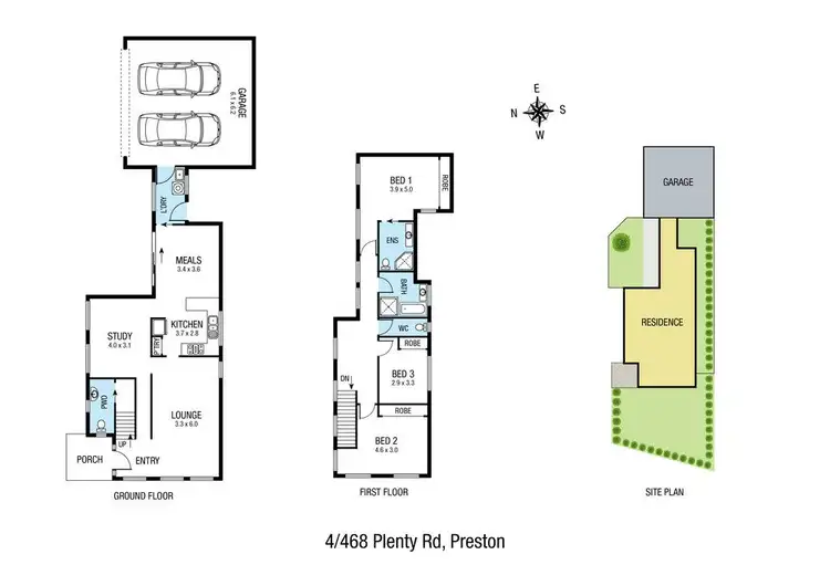 Floorplan of Homely townhouse listing, 4/468-470 Plenty Road, Preston VIC 3072