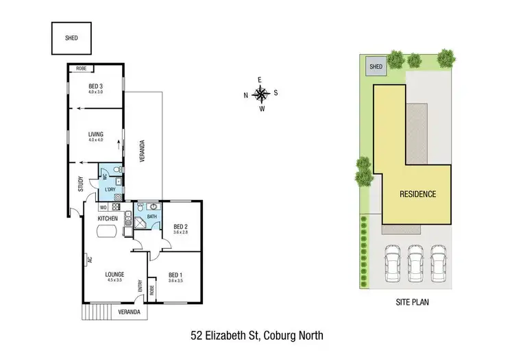 Floorplan of Homely house listing, 52 Elizabeth Street, Coburg North VIC 3058