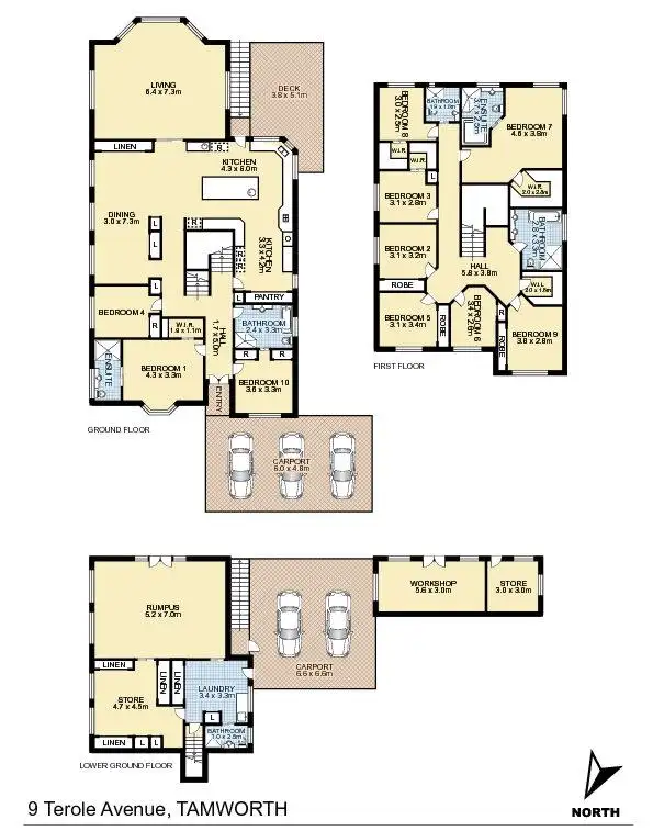 Floorplan of Homely house listing, 9 Terole Avenue, Tamworth NSW 2340