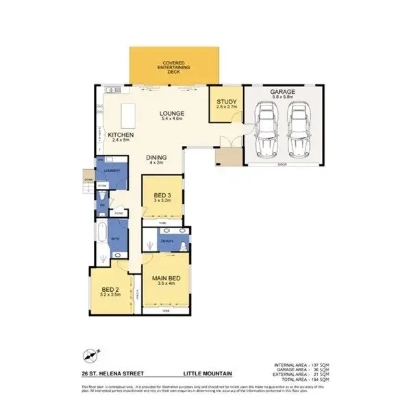 Floorplan of Homely house listing, 26 St Helena Street, Little Mountain QLD 4551