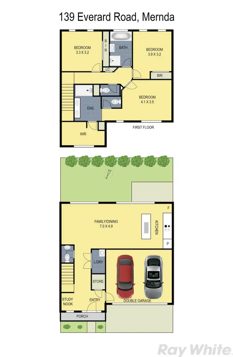Floorplan of Homely townhouse listing, 139 Everard Road, Mernda VIC 3754