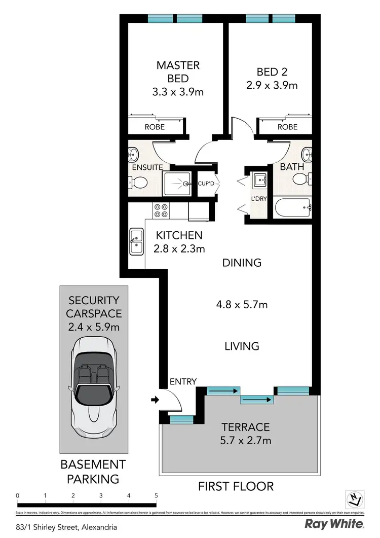 Floorplan of Homely apartment listing, 83/1 Shirley Street, Alexandria NSW 2015