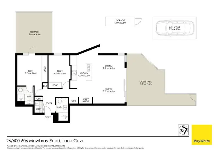 Floorplan of Homely apartment listing, 26/600-606 Mowbray Road, Lane Cove NSW 2066