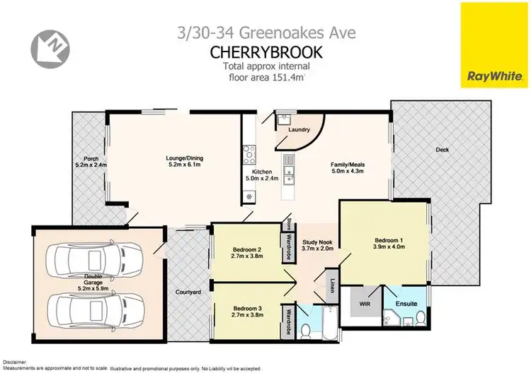 Floorplan of Homely townhouse listing, 3/30-34 Greenoaks Avenue, Cherrybrook NSW 2126
