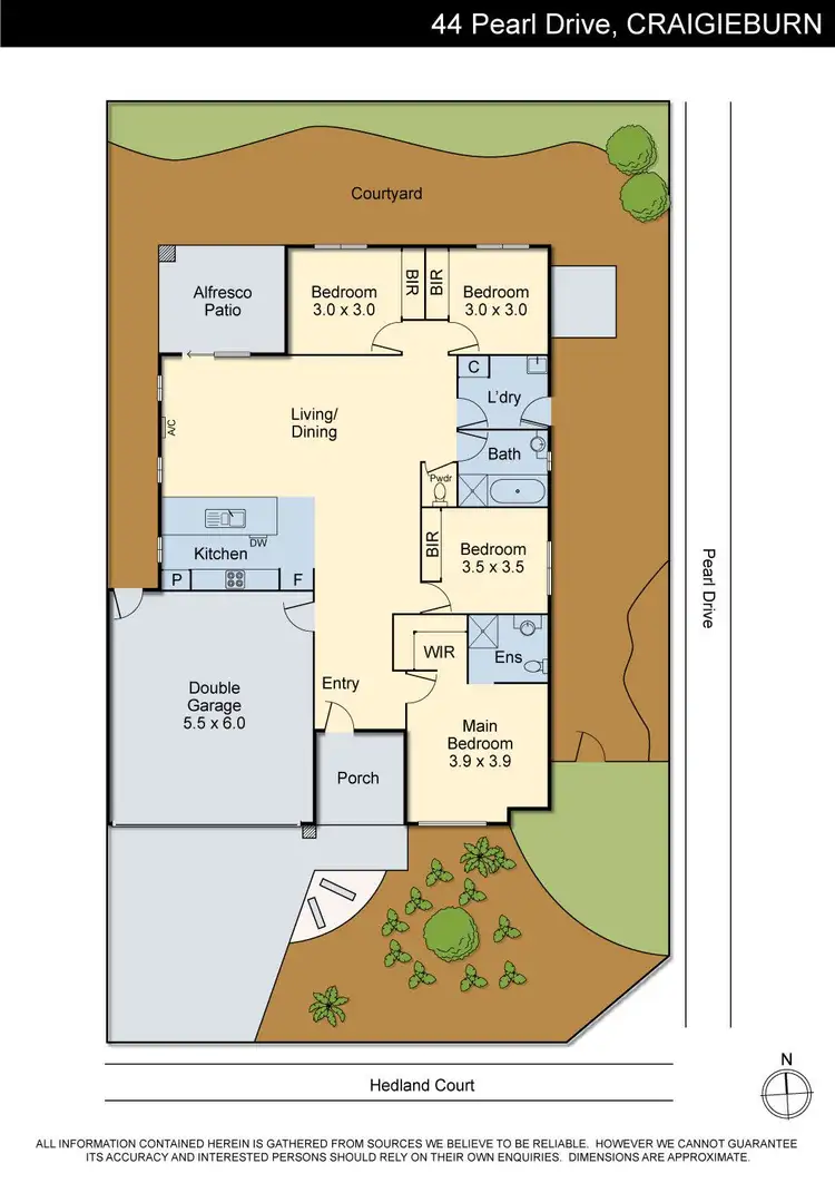 Floorplan of Homely house listing, 44 Pearl Drive, Craigieburn VIC 3064