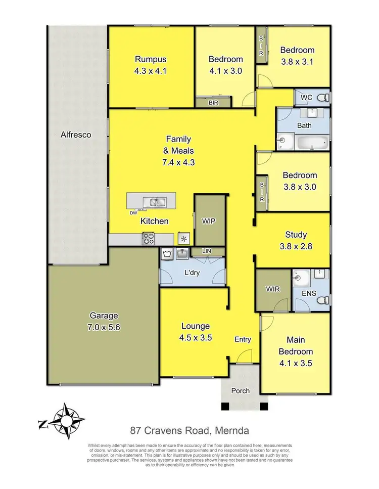 Floorplan of Homely house listing, 87 Cravens Road, Mernda VIC 3754