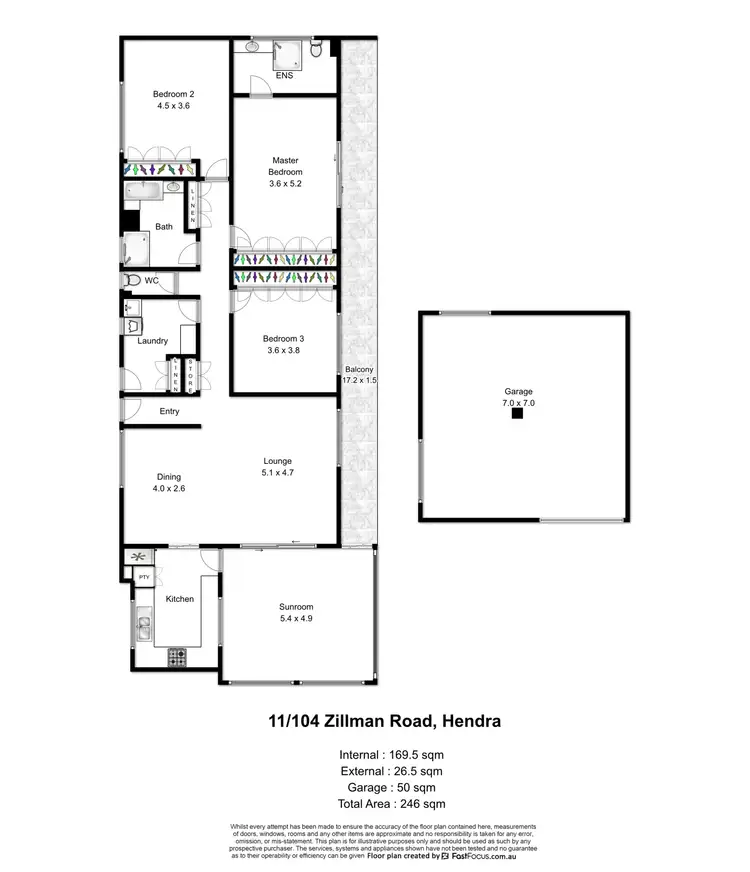 Floorplan of Homely unit listing, 11/104 Zillman Road, Hendra QLD 4011