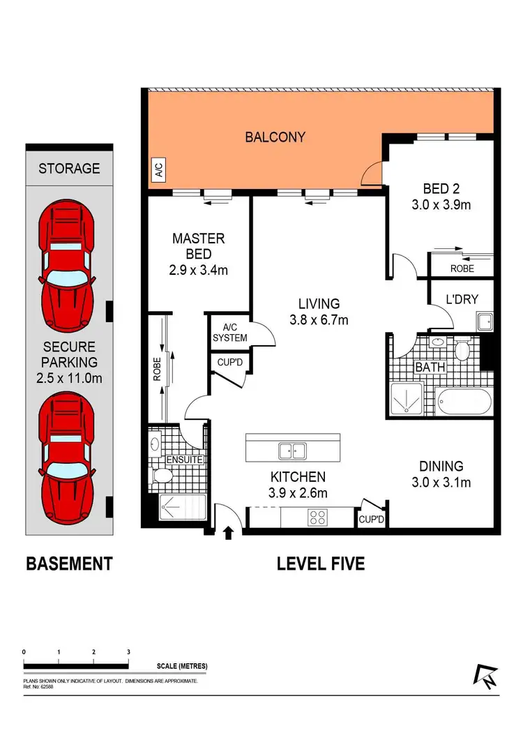 Floorplan of Homely apartment listing, 509/12 Rancom Street, Botany NSW 2019