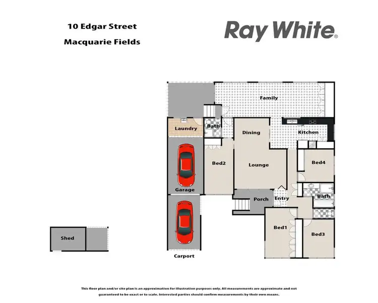 Floorplan of Homely house listing, 10 Edgar Street, Macquarie Fields NSW 2564