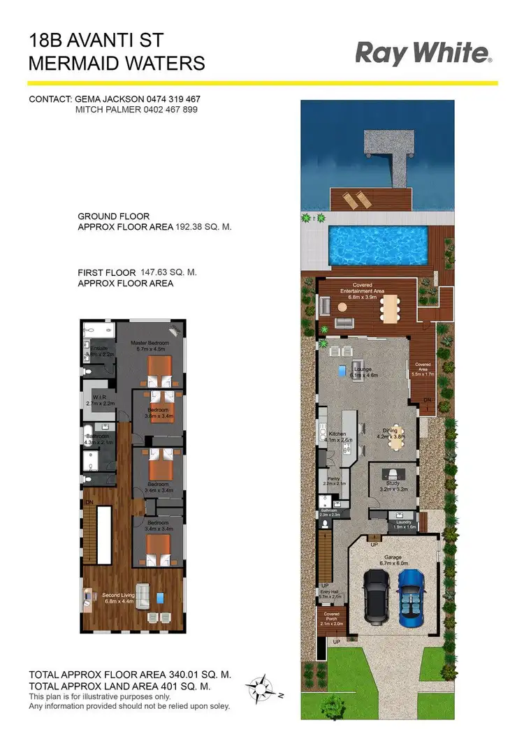 Floorplan of Homely house listing, 18B Avanti Street, Mermaid Waters QLD 4218