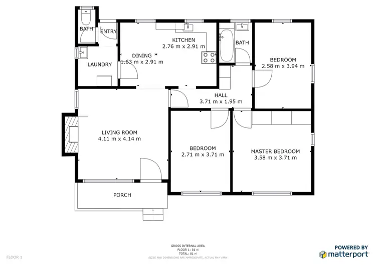 Floorplan of Homely house listing, 43 Thurla Street, Swan Hill VIC 3585