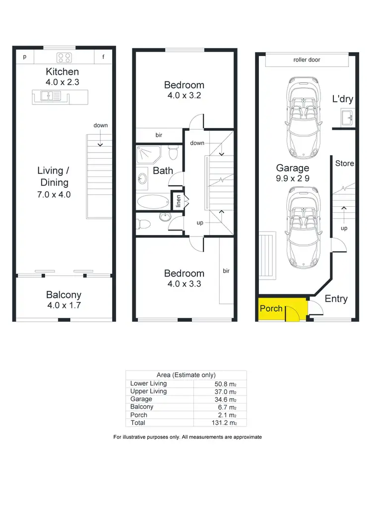 Floorplan of Homely townhouse listing, 42A Gilles Street, Adelaide SA 5000