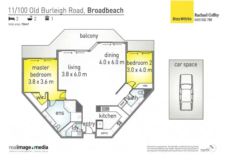 Floorplan of Homely apartment listing, 11 'Oceana on Broadbeach' 100 Old Burleigh Road, Broadbeach QLD 4218