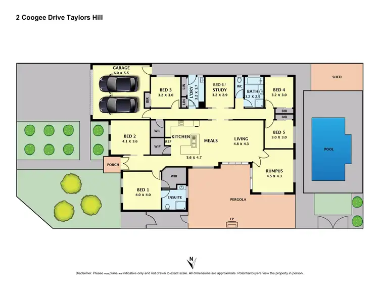 Floorplan of Homely house listing, 2 Coogee Drive, Taylors Hill VIC 3037