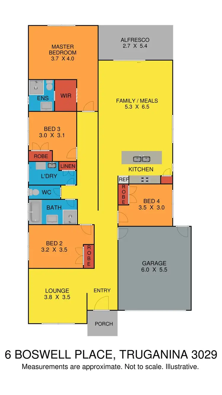 Floorplan of Homely house listing, 6 Boswell Place, Truganina VIC 3029