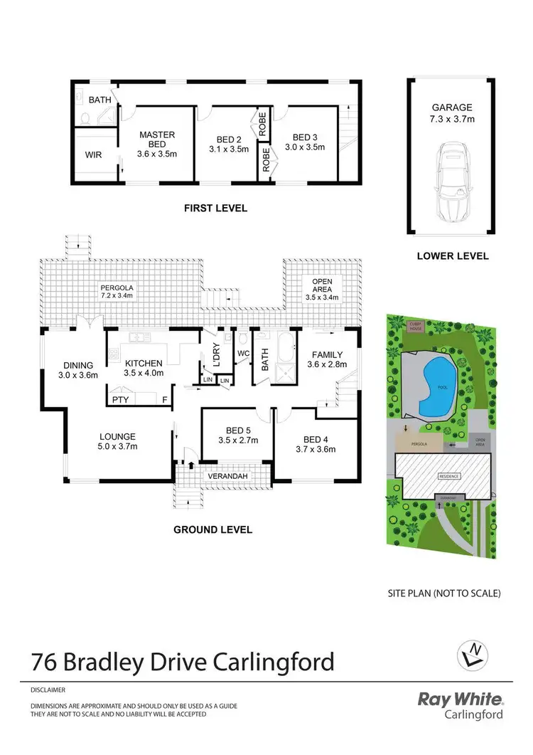 Floorplan of Homely house listing, 76 Bradley Drive, Carlingford NSW 2118