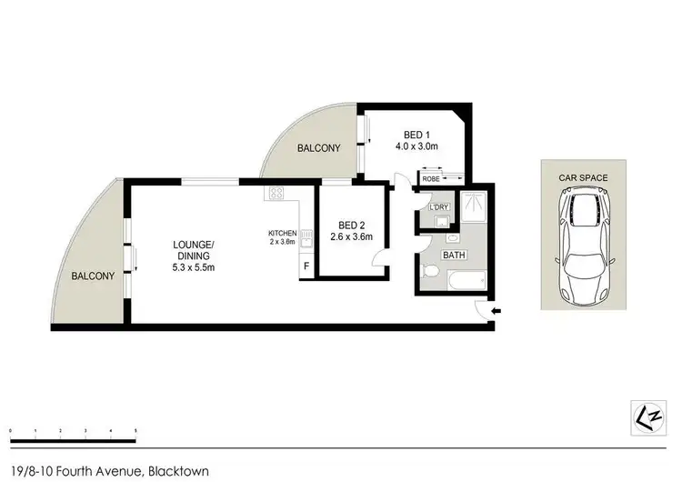 Floorplan of Homely unit listing, 19/8-10 Fourth Avenue, Blacktown NSW 2148