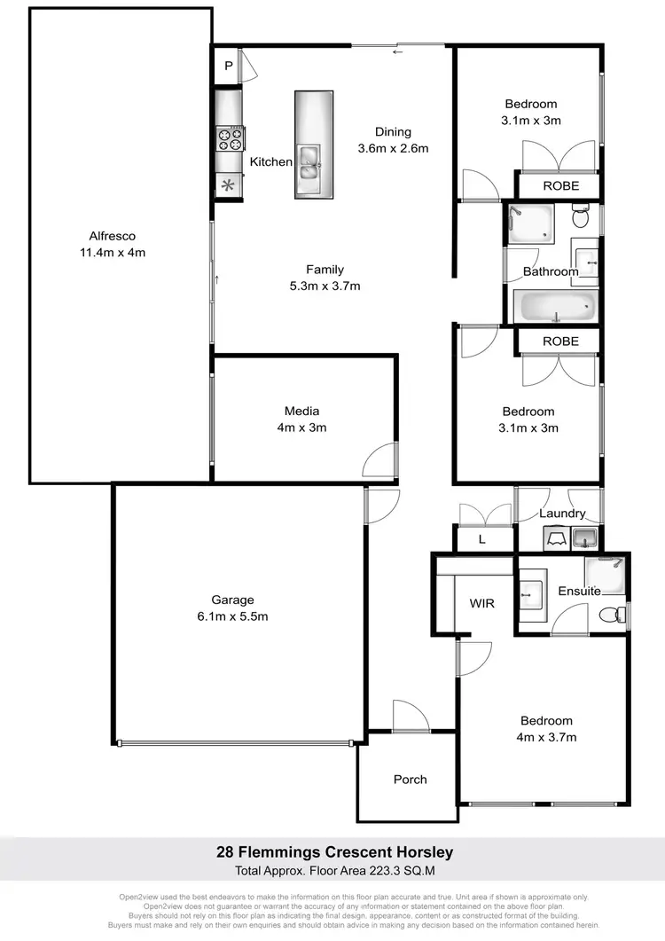 Floorplan of Homely house listing, 28 Flemmings Crescent, Horsley NSW 2530