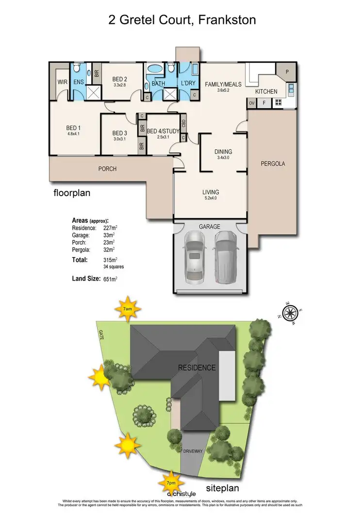 Floorplan of Homely house listing, 2 Gretel Court, Frankston VIC 3199