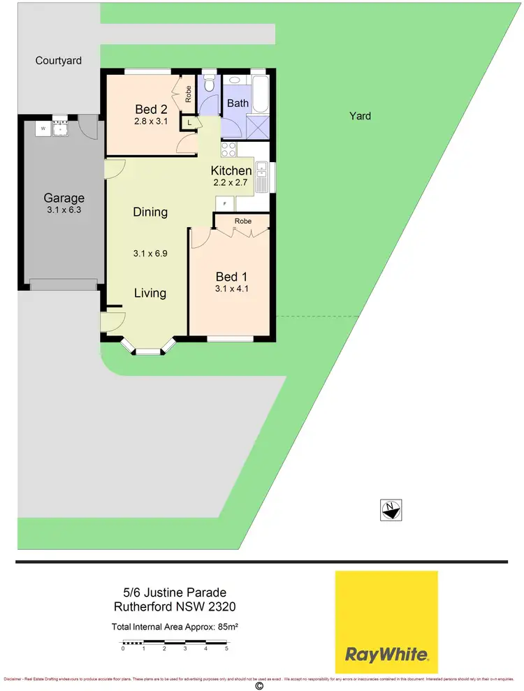 Floorplan of Homely house listing, 5/6 Justine Parade, Rutherford NSW 2320