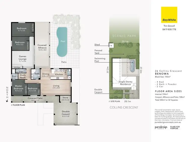 Floorplan of Homely house listing, 26 Collins Crescent, Benowa QLD 4217