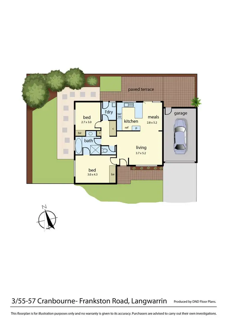 Floorplan of Homely unit listing, 3/55-57 Cranbourne-Frankston Road, Langwarrin VIC 3910