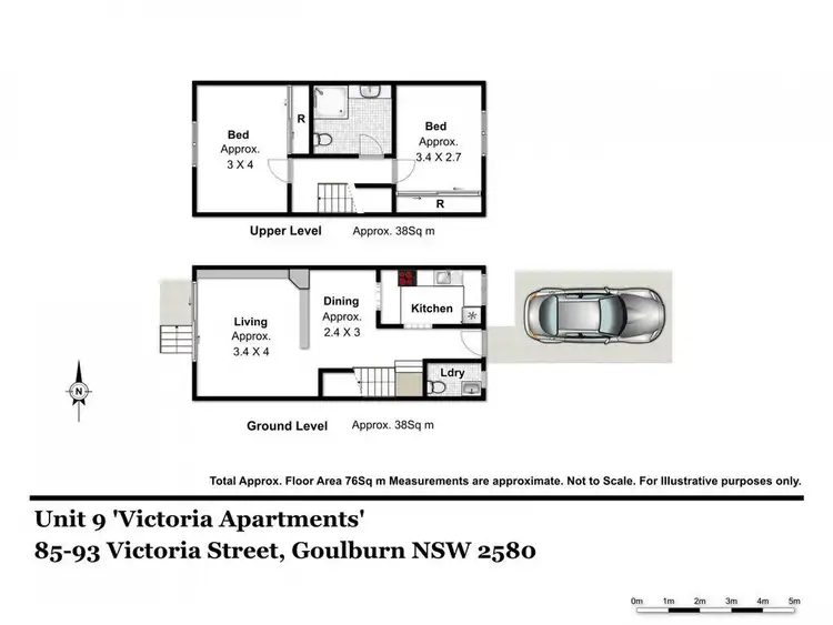 Floorplan of Homely townhouse listing, 9/85-93 Victoria Street, Goulburn NSW 2580